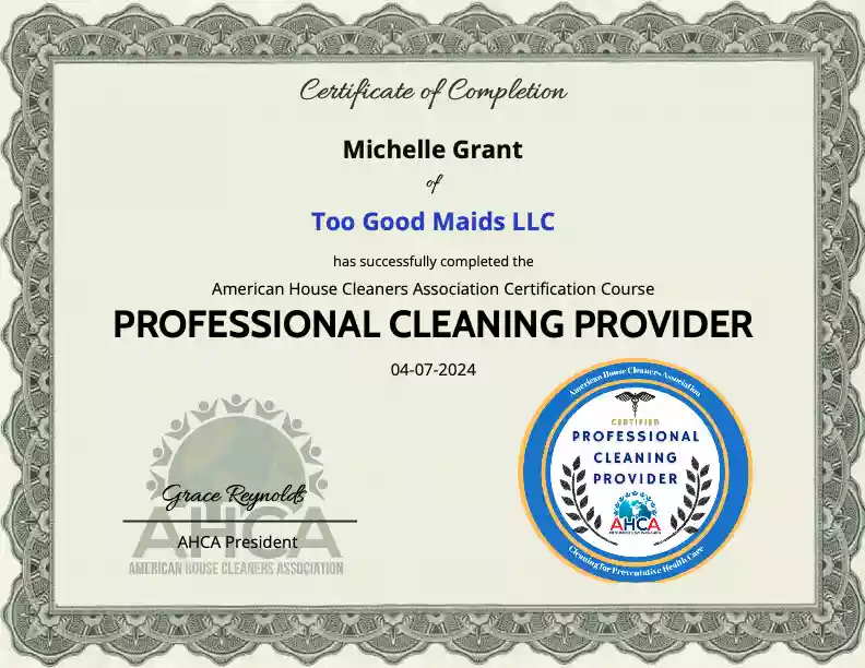AHCA Certificate