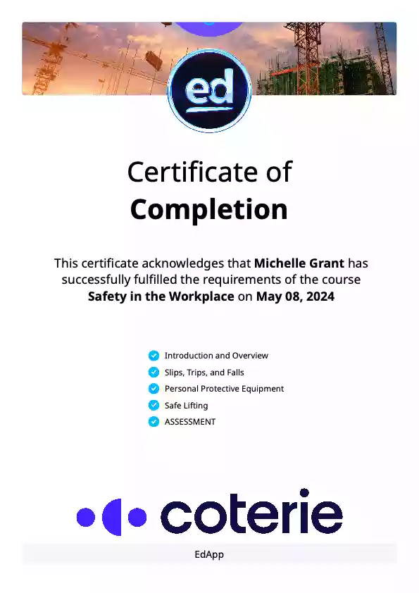 AHCA Certificate