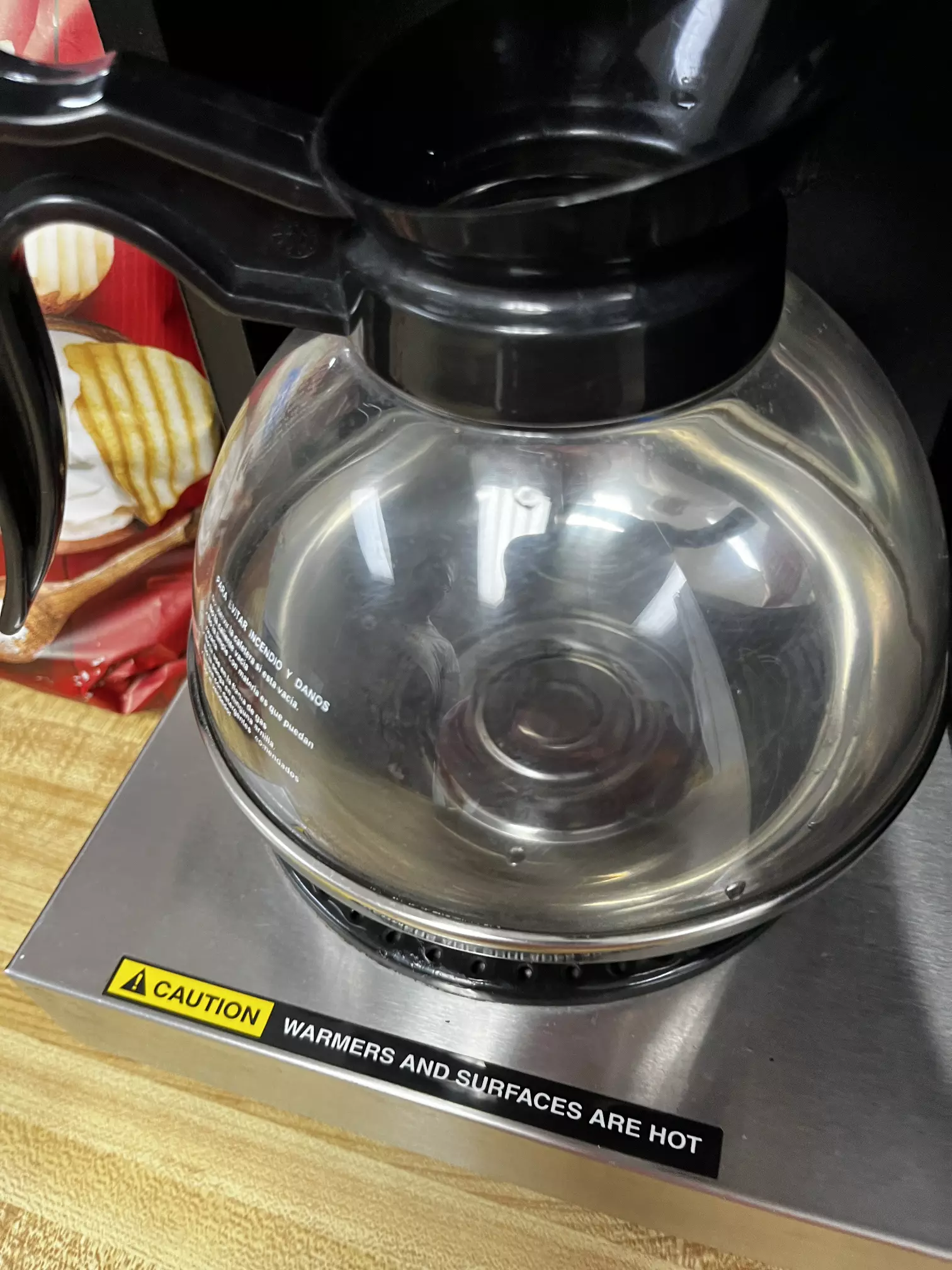 sparkling clean coffeepot after Too Good Maids cleaning